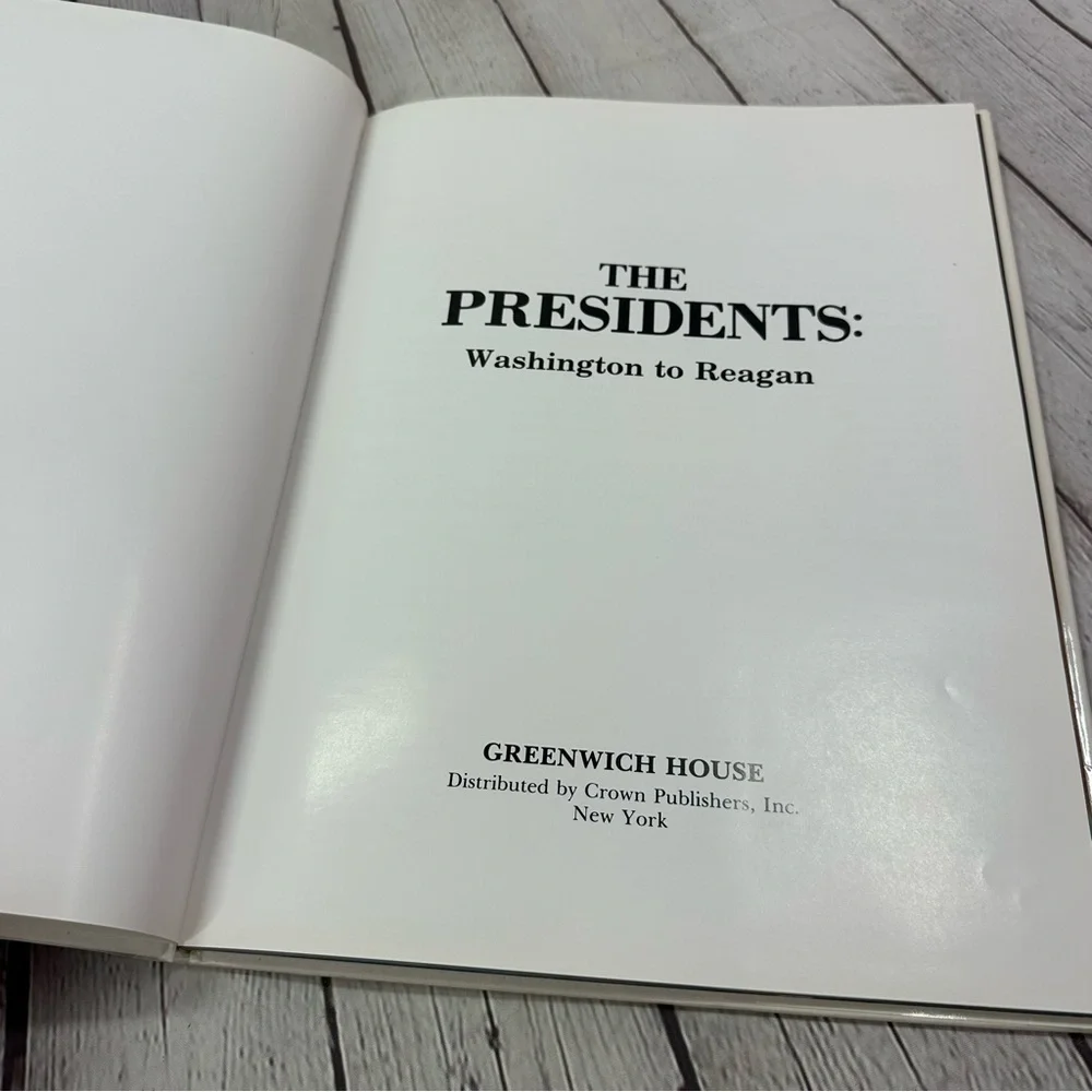 vintage 1984 The Presidents Portrait Collection hardcover Book
